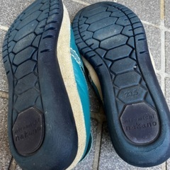 ヒロミチナカノ　青 シューズ 23.5cmの画像