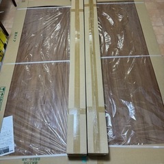 新品　エイダイ　室内ドア２枚＋吊り戸枠2個セット　