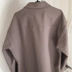 ブラウン シャツ ジャケットの画像