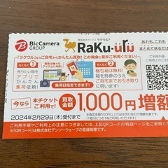 ビックカメラ　ラクウル増額チケット