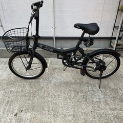 売り切れました　折りたたみ自転車20インチ艶消し黒