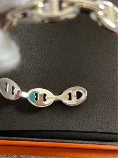 エルメス　シェーヌダンクル　アンシェネ　バングル　ブレスレット　LGサイズ