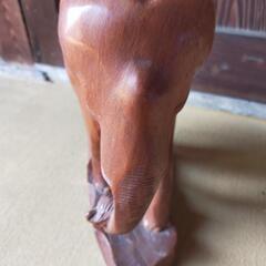 木彫りのぞうさん①の画像