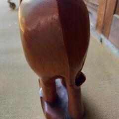 木彫りのぞうさん①の画像