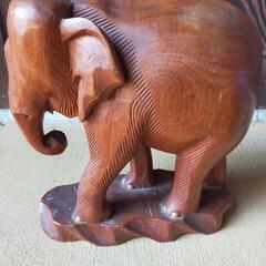 木彫りのぞうさん①の画像