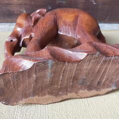 木彫りのぞうさん①の画像