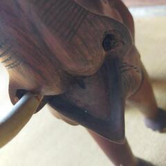 木彫りのぞうさん②の画像