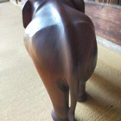 木彫りのぞうさん②の画像