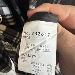 ファーは取り外し可　レディースLコート　タグなし新品の画像