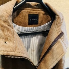 RAGEBLUE    牛革   ウール   ダッフルコート   ショート丈  　美品の画像