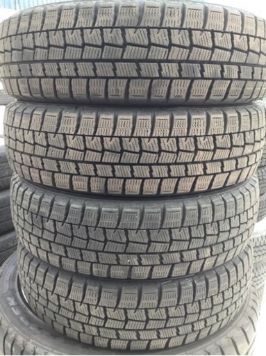 バリ溝 155/65R14 ダンロップ スタッドレスタイヤ 4本セット