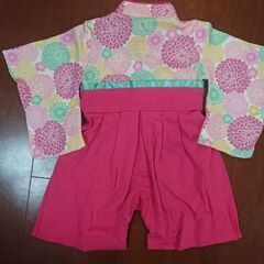 袴 ロンパース 60-70の画像