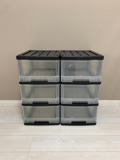 3段収納ケース 2セット