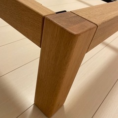 【美品】無印良品　MUJI オーク材ベッドフレーム セミダブルの画像