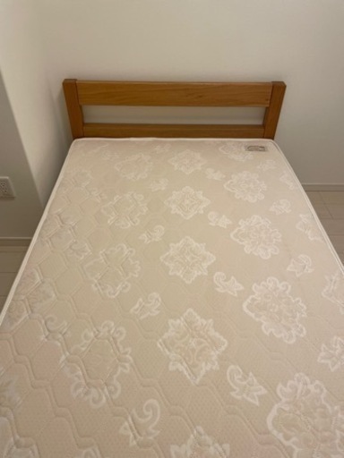 【美品】無印良品　MUJI オーク材ベッドフレーム セミダブル