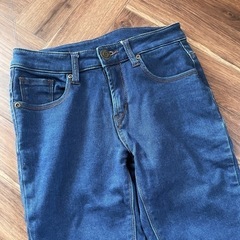 【ほぼ新品】70%OFF 裏起毛 スキニーデニム 着画ありの画像