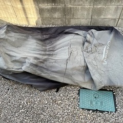 ★大型用_バイクカバー ★420D厚手 二重塗装 ワンタッチバックル前後付き 反射ストライプ３枚の画像