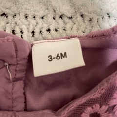 紫ワンピース3m-6mの画像