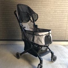 ペットバギー グレー 