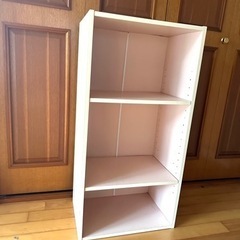 パステルピンクカラーボックス44×29×87家具ファニチャー本棚...