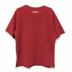 【美品】GLOBAL WORK メンズ 半袖 カットソー レッド