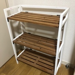 ｵｰﾙﾄﾞｳｯﾄﾞ折りたたみ3段ﾗｯｸ(salut !)