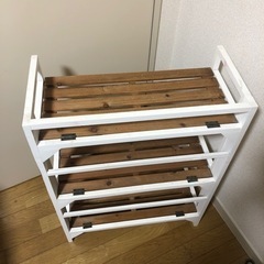 ｵｰﾙﾄﾞｳｯﾄﾞ折りたたみ3段ﾗｯｸ(salut !)の画像