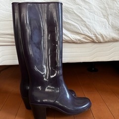 miooggi donna ミオオッジ レインブーツ 24.0 ダークパープルの画像