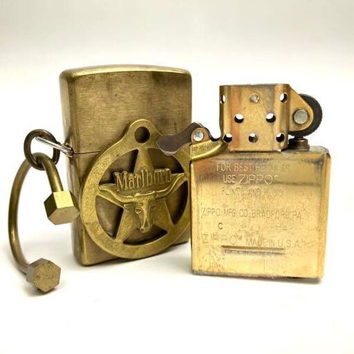 【中古品】ジッポー Zippo マルボロ Marlboro 喫煙グッズ ライター 刻印C 14 MADE IN U.S.A. 2014年3月製造 ※保管品 外観傷み有り