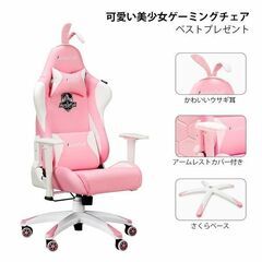 組立済み未使用品　　肘掛けが黒　カーペットオマケ　　AutoFull ゲーミングチェア　の画像