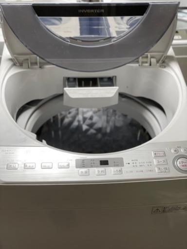 送料・設置込み可　洗濯機　8kg SHARP 2017年