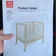 ベビーベッド　海外製品　の画像