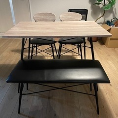 [幅110] ダイニングテーブルセット 4点/5点セット 選べる...