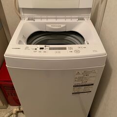 【ジャンク品】東芝 AW-45M5（W）STAINLESS DRUM 2018年製の画像