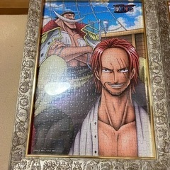ワンピースパズル完成品５点　専用フレーム込みの画像