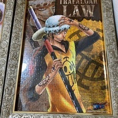 ワンピースパズル完成品５点　専用フレーム込みの画像