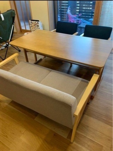 北欧風ダイニングテーブル チェアセット