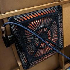 家具調コタツです。ブラウンの木目。の画像