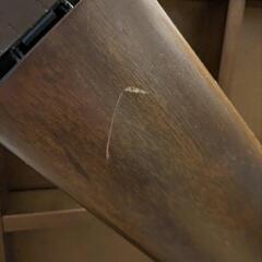 家具調コタツです。ブラウンの木目。の画像