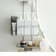 ニトリ　ステンレスシャワーラック2段　(スクエア)の画像