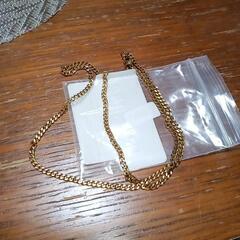 金のステンレスネックレス