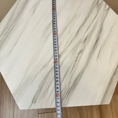 【値引き】大理石風　サイドテーブルの画像