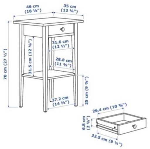IKEA サイドテーブル　③ IKEA イケア ネスナ サイドテーブル 3段バージョン 竹 40x30 cm - メルカリ