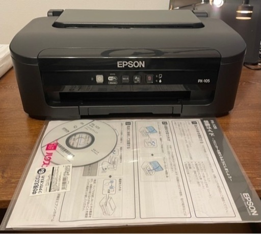 新品コード追加　美品　EPSON プリンターPX-105 説明書　ドライバー付属