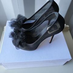 ディオール Christian Dior フラットシューズ レザ...