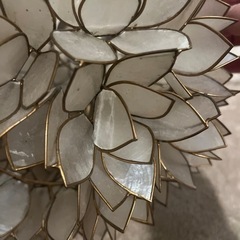 【最終値下げ1/22破棄予定】シェルフラワーライト　Shell Flower Lamp シーリングライトの画像