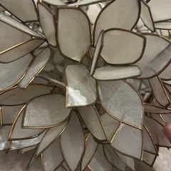 【最終値下げ1/22破棄予定】シェルフラワーライト　Shell Flower Lamp シーリングライトの画像