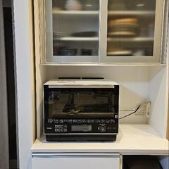 ニトリ　食器棚　キッチンボード(レジューム 90AG-S WH/90TL-R WH)