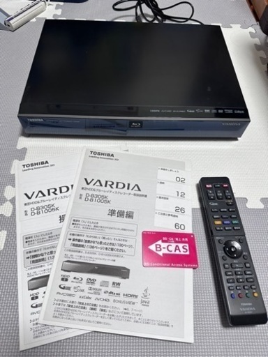 【TOSHIBA】 VARDIA ブルーレイ レコーダー　D-B305K 2010年製