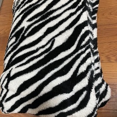 ゼブラ柄毛布